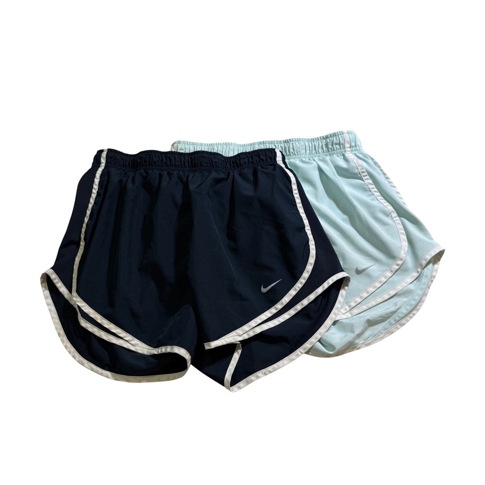 LOT OF 2 Nike Running Shorts M Black Mint Dri-FIT Athleisure Running Workout